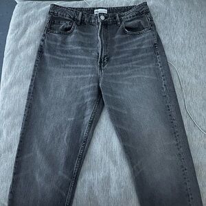 Zara Trafaluc straight high rise jean